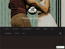 Tablet Screenshot of prestigedanse.com